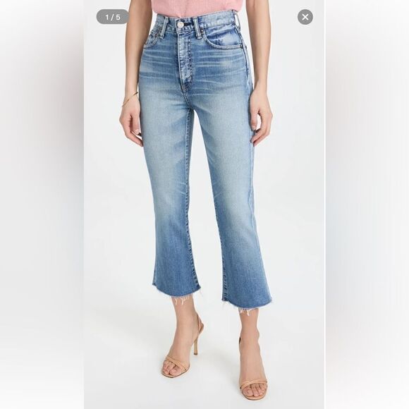 NEW Moussy Vintage SB Cropped Flare Jeans ShopBop Size 24 - Picture 13 of 13